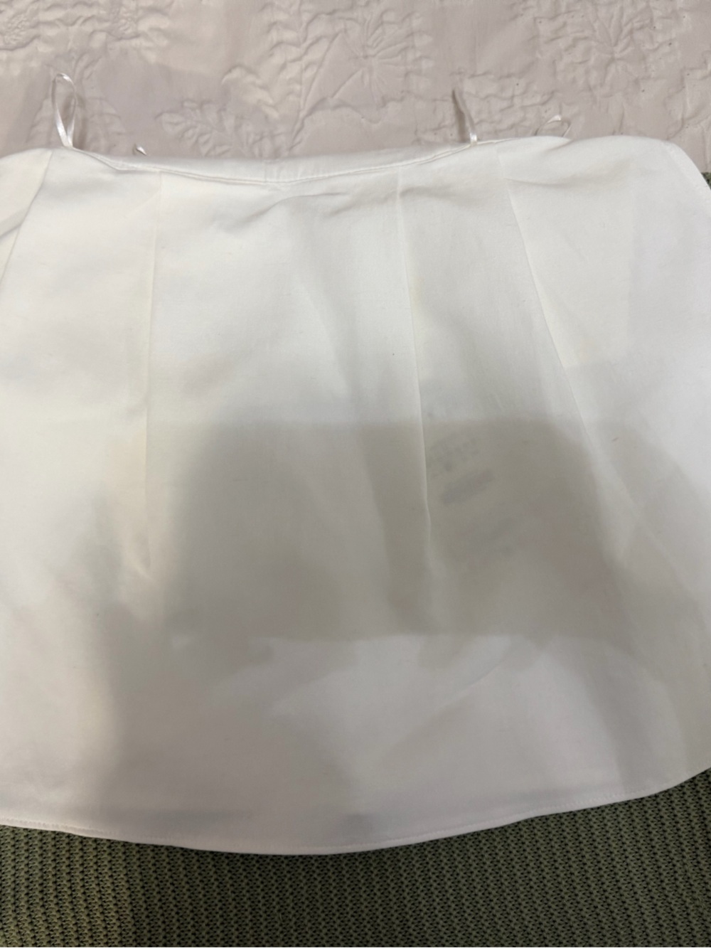 Zara White Mini A-Line Skirt